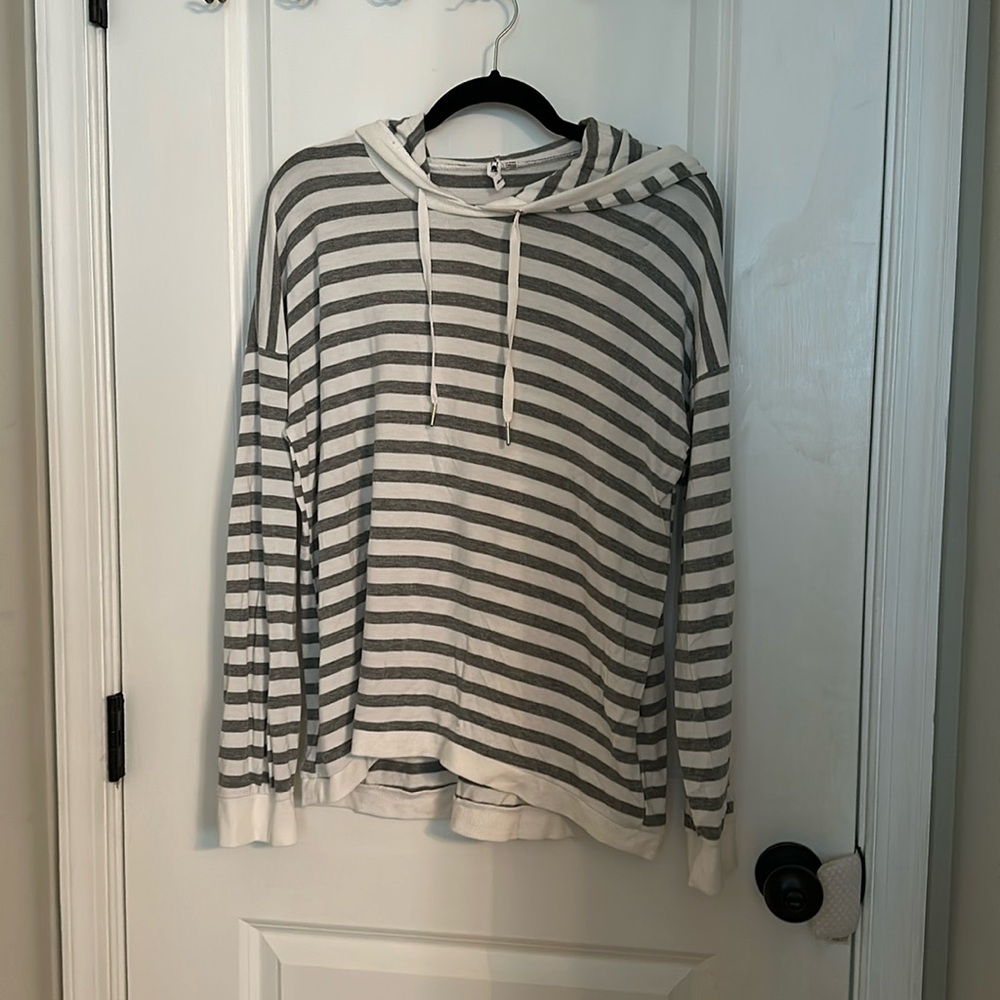 Lightweight hoodie or swim cover.